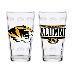 Mizzou Tiger Head University of Missouri Alumni Pint Glass