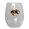 Mizzou Tiger Head University of Missouri Mom Stemless Wine Glass