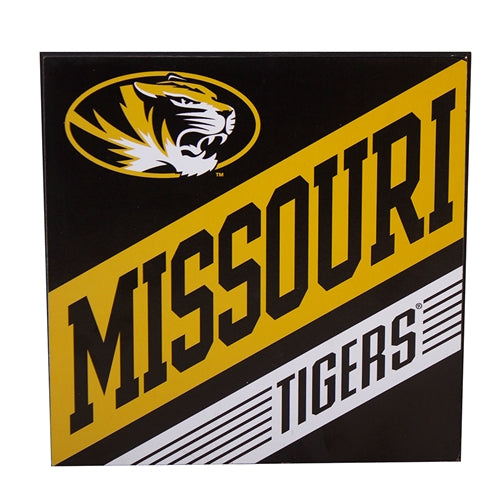 Missouri Tigers Oval Tiger Head Black Deep Wall Sign