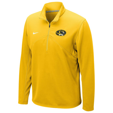 Mizzou Nike® 2021 1/4 Zip Gold Oval Tiger Head Sweatshirt