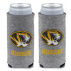 Missouri Oval Tiger Head Heather Grey Slim Can Koozie