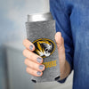 Missouri Oval Tiger Head Heather Grey Slim Can Koozie