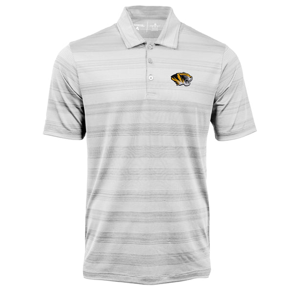 Mizzou Antigua Tiger Head Tonal White Polo