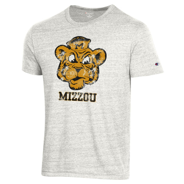 Mizzou Vintage Beanie Tiger White T-Shirt