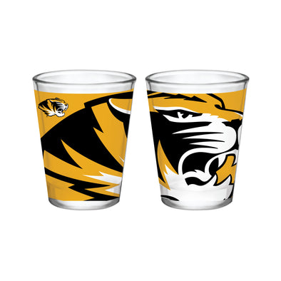 Mizzou Tiger Head Shot Glass