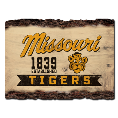 Mizzou Vault Logo Beanie Tiger Barky Wood Sign