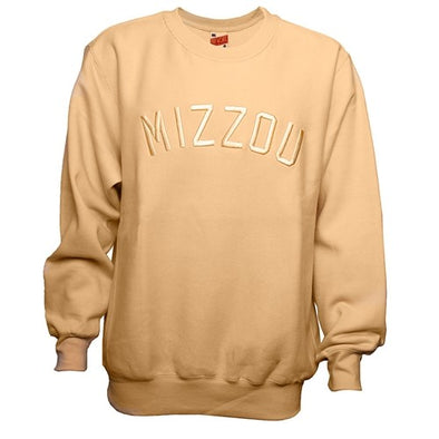 Mizzou Tonal Embroidered Yellow Sweatshirt
