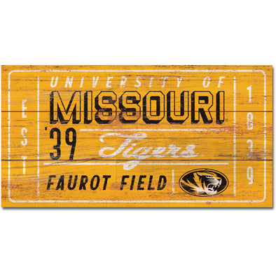 Mizzou University of Missouri Tigers Faurot Field Est. 1839 Wall Sign
