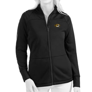 Mizzou Antigua Women's Full Zip Black Tiger Head Jacket