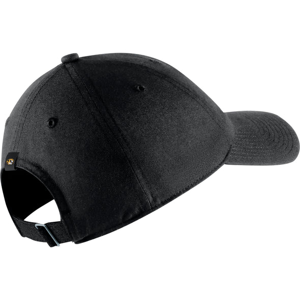 Mizzou Nike® 2022 Swoosh MIZ-ZOU Black Adjustable Hat