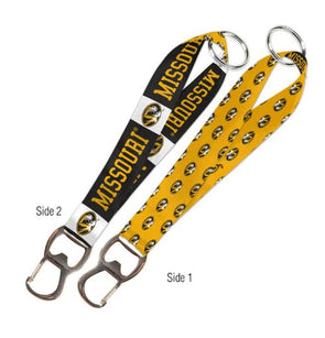 Mizzou Tigers 2 Sided Key strap with Bottle Opener