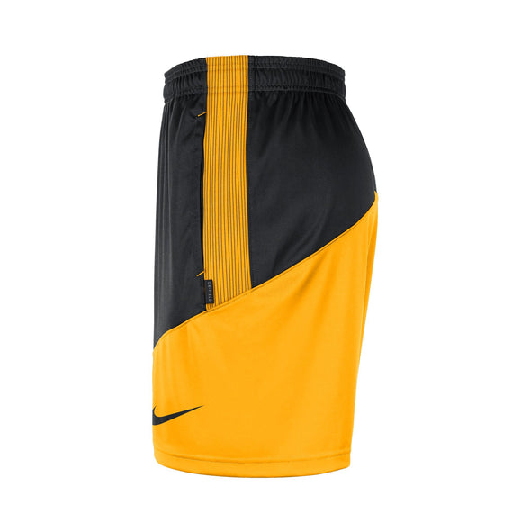 Mizzou Nike® 2022 Sideline Team Issue Oval Tiger Head Black and Gold Shorts