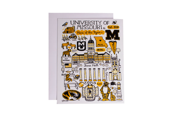 Mizzou Julia Gash Assorted Logo's Note Cards