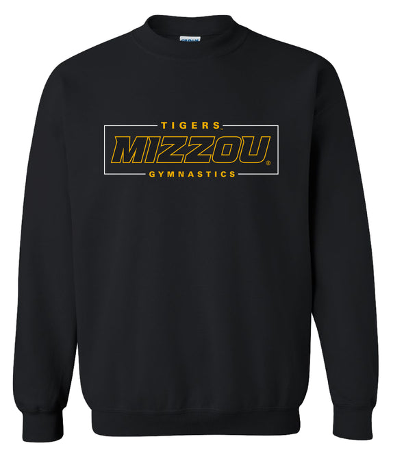 Mizzou Gymnastics Black Crew Sweatshirt