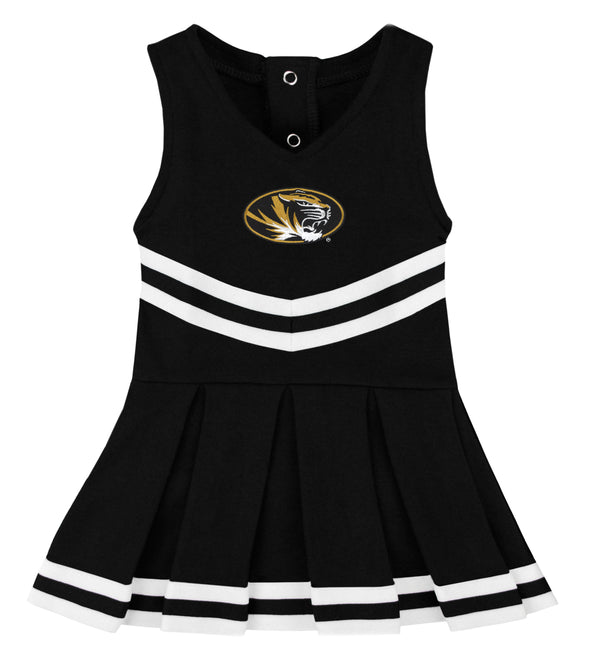 Mizzou Oval Tiger Head Cheerleader Black and White Dress