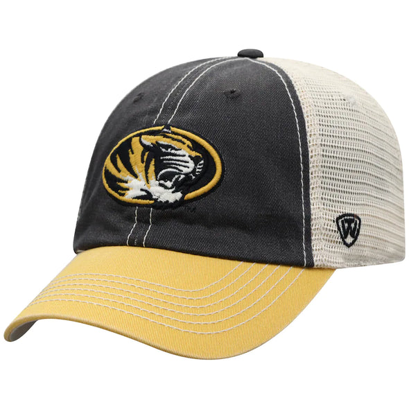 Mizzou Tigers Oval Tiger Head Snapback Off Road Mesh Hat