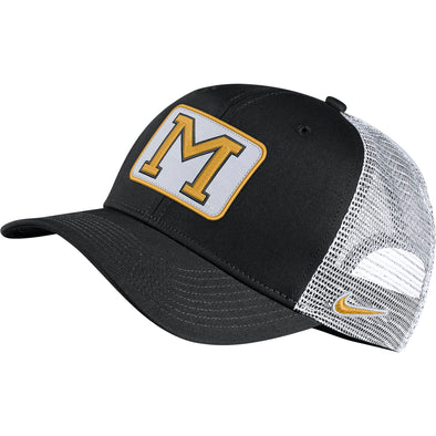 Mizzou Nike® 2022 Trucker Vault M Patch Black and White Adjustable Hat