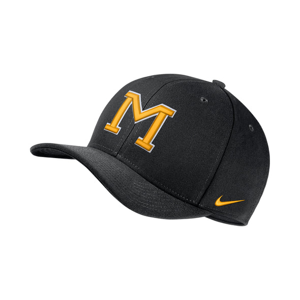 Mizzou Nike® 2022 Swoosh flex Vault M Black Stretch Fit Black Hat