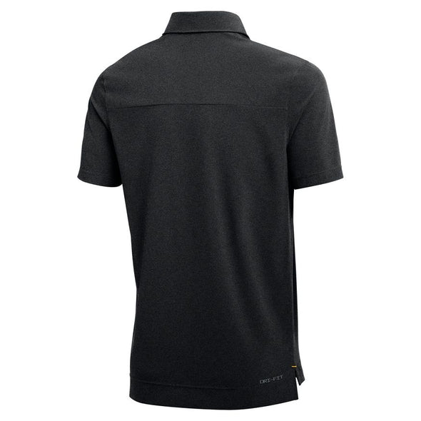 Mizzou Tigers Nike® 2023 Sideline Coaches Dri-Fit Black Oval Tiger Head Polo