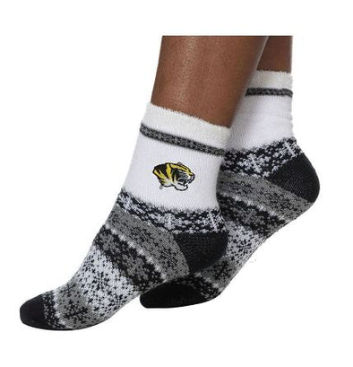 Mizzou Tigers Black Holiday Socks