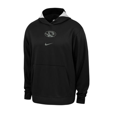 Mizzou Nike® 2022 Basketball Oval Tiger Head Black Hoodie