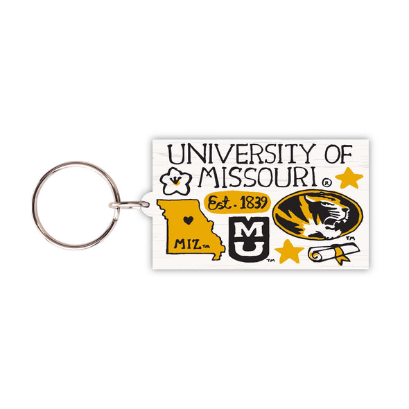 Mizzou Julia Gash Assorted Logo's Keychain