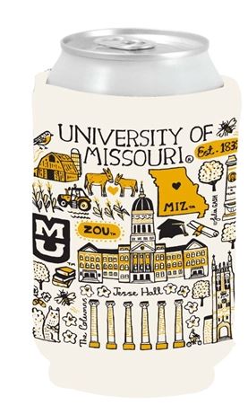 Mizzou Julia Gash Assorted Logo's Can Holder