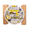 Mizzou Julia Gash Assorted Logo Coasters