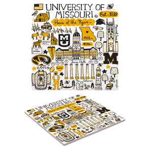 Mizzou Julia Gash Assorted Logo's Trivet