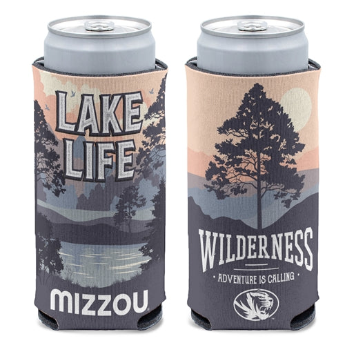 Mizzou Tigers Lake Life Slim Can Holder Mizzou Wilderness