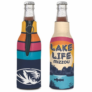 Mizzou Tigers Sunset Horizon Lake Life® Bottle Koozie