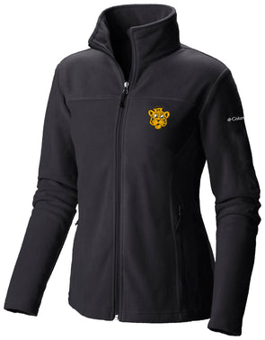 Mizzou Tigers Columbia® Women's Full Zip Fleece Vault Beanie Tiger Black Jacket