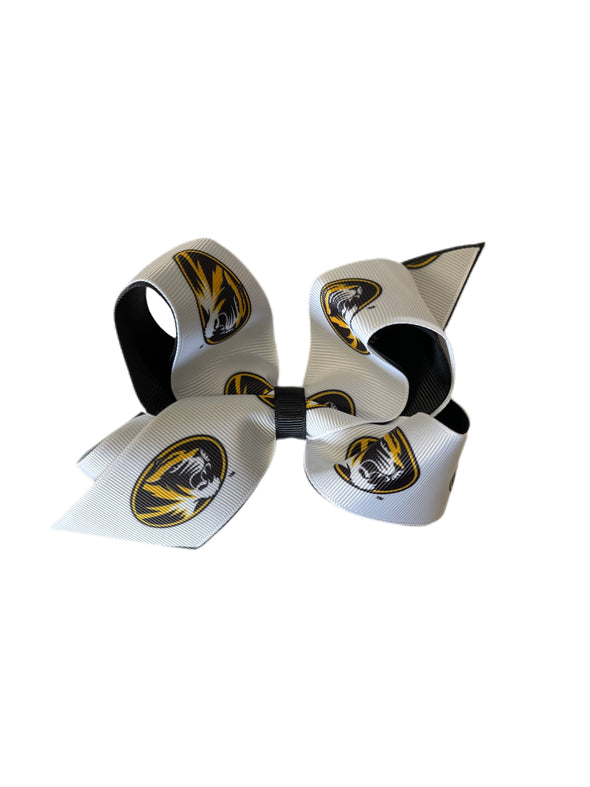 Mizzou Two Toned Hair Bow Barrett