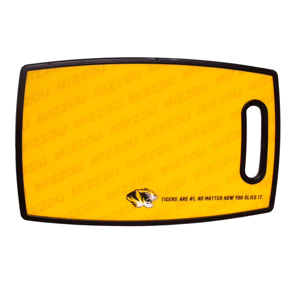 Mizzou Tigers Black and Gold Tiger Head Cutting Board