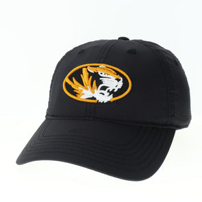 Mizzou Tigers Cool Fit Oval Tiger Head Adjustable Black Hat