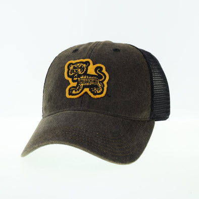 Mizzou Tigers Vault Logo Billboard Tiger Patch Trucker Mesh Snapback Hat