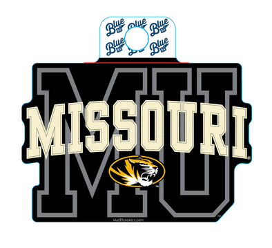 Mizzou Tigers MU Missouri Oval Tiger Head Black Vinyl Sticker