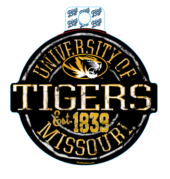 Mizzou Vinyl University of Missouri Tigers Est. 1839 Sticker