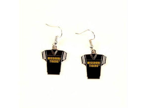 Mizzou Tigers Jersey Dangle Earrings