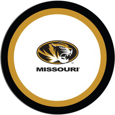 Mizzou Tiger Oval Tiger Head Paper Plate 7" 12 Pack