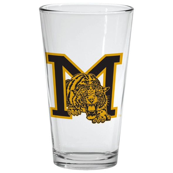 Mizzou Tigers Vault Logo Crouching Tiger Pint Glass