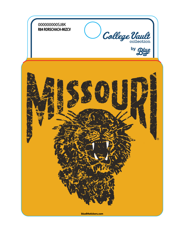 Mizzou Tigers Vinyl Vault Missouri Black Ink Tiger Sticker