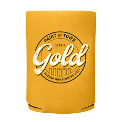 Mizzou Tigers Official Homecoming 2022 Gold Slim Can Holder
