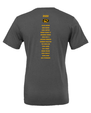 Mizzou Tigers NIL Men's Basketball Grey T-Shirt Jersey