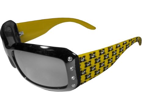 Mizzou Tigers Designer Bling Black and Gold Rhinestone Sunglasses