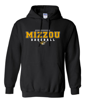 Mizzou Tigers 2023 Baseball Diamond Oval Tiger Head Black Hoodie