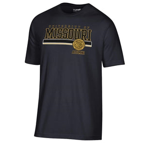 Mizzou Tigers University of Missouri Seal Alumni Black T-Shirt