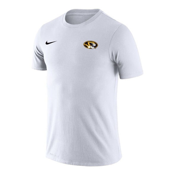 Mizzou Tigers Nike® 2023 Dri-Fit Oval Tiger Head White  T-Shirt