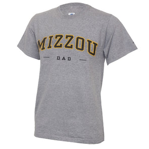 Mizzou Dad Grey Crew Neck T-Shirt