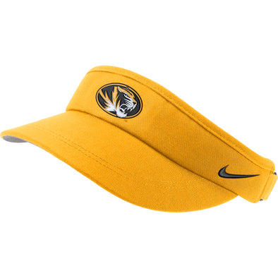 Mizzou Nike® 2022 Sideline Oval Tiger Head Gold Visor